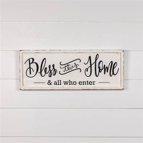 ragon house bless this home metal sign|Metal Bless This Home Sign .